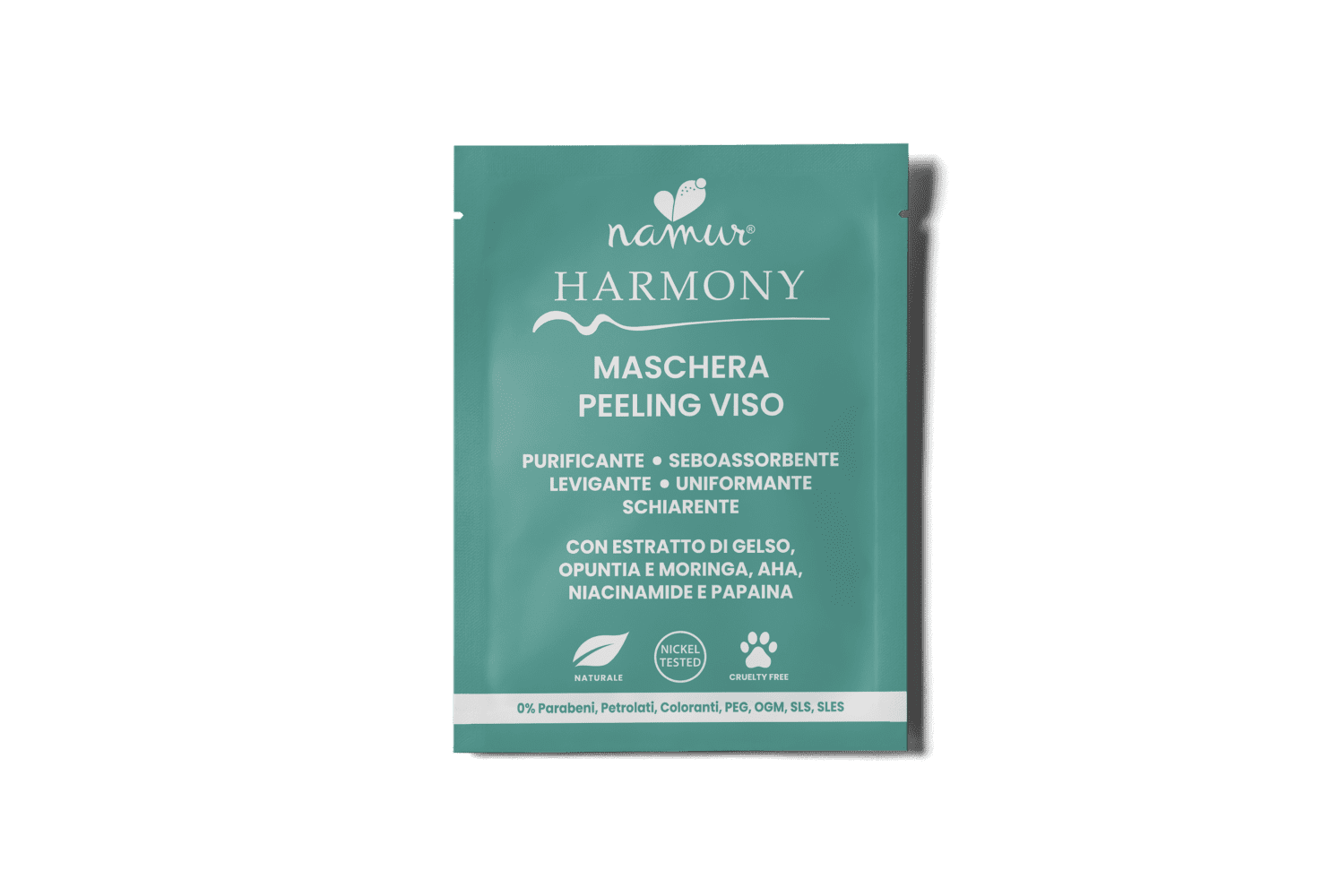 Maschera Peeling Viso per Pelli Miste in Bustina - HARMONY - Namur Cosmetics